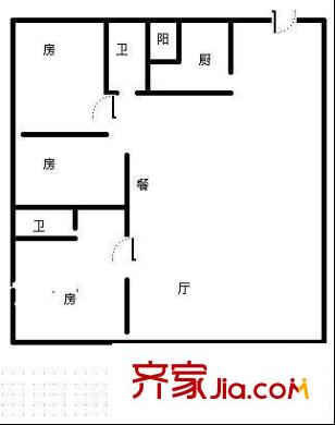 世紀(jì)家園 3室 戶型圖
