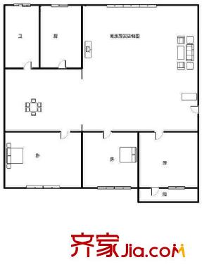 安秀小區(qū)戶型圖秀安小區(qū) 3室 戶型圖 3室2廳1衛(wèi)1廚