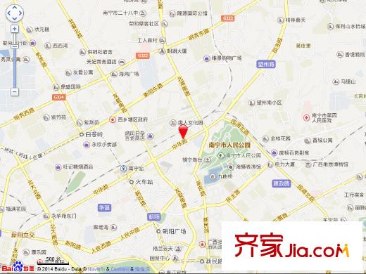 中華苑小區(qū)交通圖 