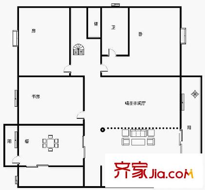 高新苑 6室 戶型圖