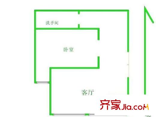 斯壯花園 1室 戶型圖