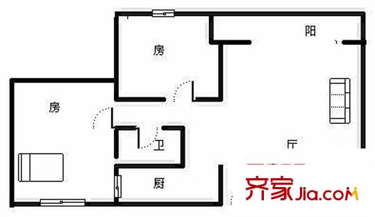 金樂?；▓@ 2室 戶型圖