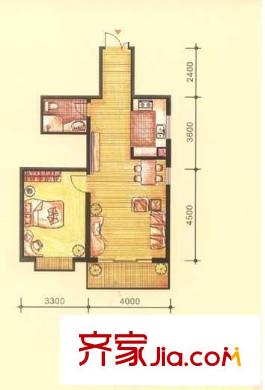 銘湖經(jīng)典 1室 戶型圖