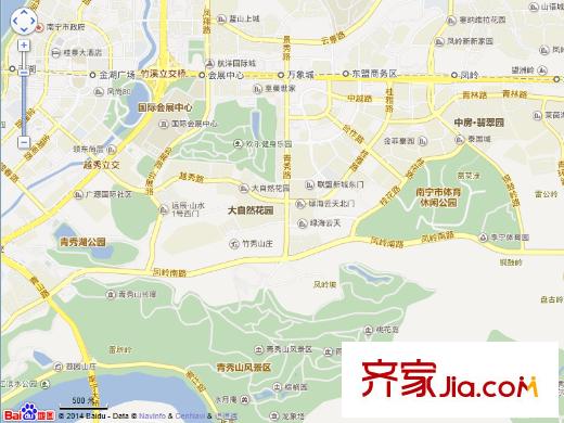 大自然花園交通圖