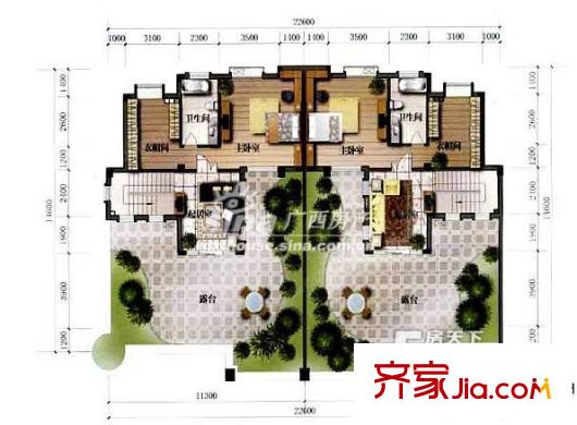 大自然花園戶型圖