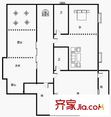 高新苑 6室 戶型圖