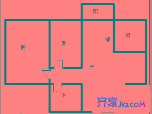 高新苑 2室 戶型圖