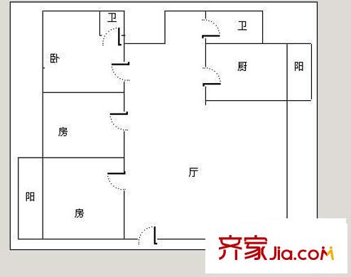 正新花園 3室 戶型圖