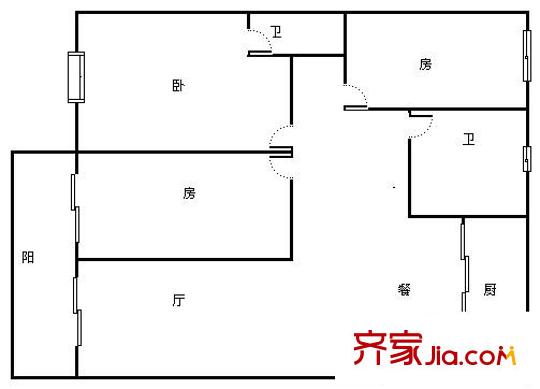 金桂花園 0室 戶型圖