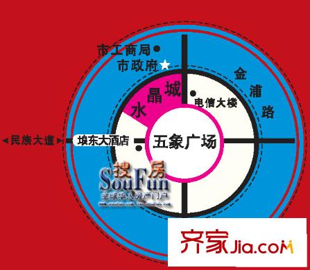 佳得鑫水晶城交通圖