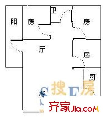 盛天名都 3室 戶型圖