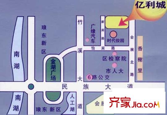 億利城交通圖