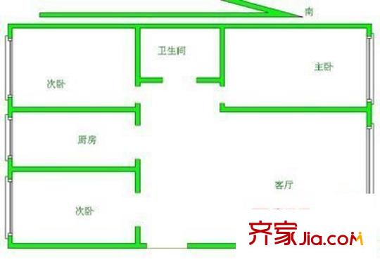 逸景園 3室 戶型圖