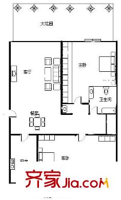 逸景園 3室 戶型圖