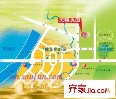 天賜良園交通圖