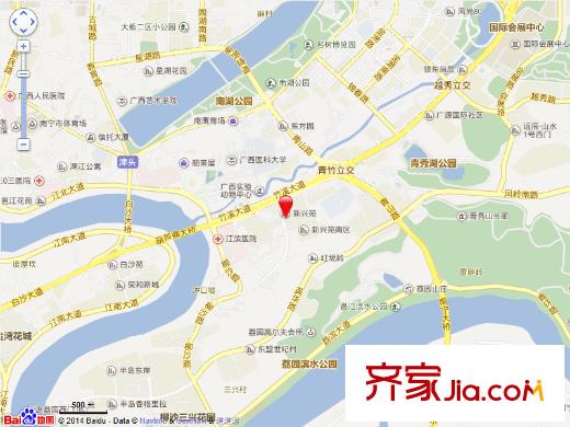 竹溪新興苑交通圖