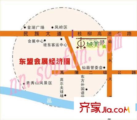 東城美景交通圖