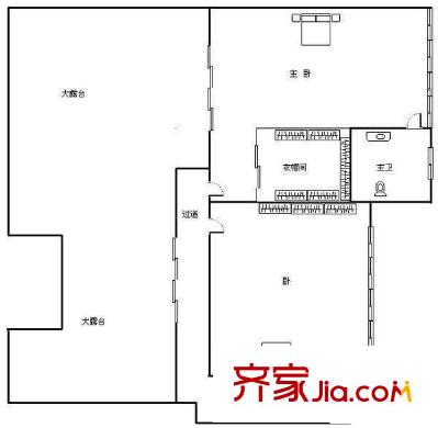 盛天名都 4室 戶型圖