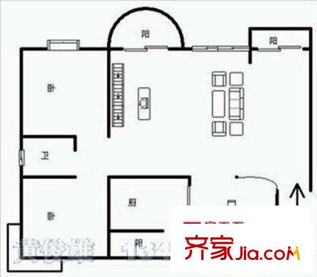 逸景園 3室 戶型圖