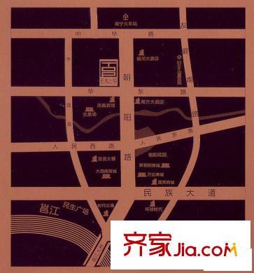 天成一品交通圖