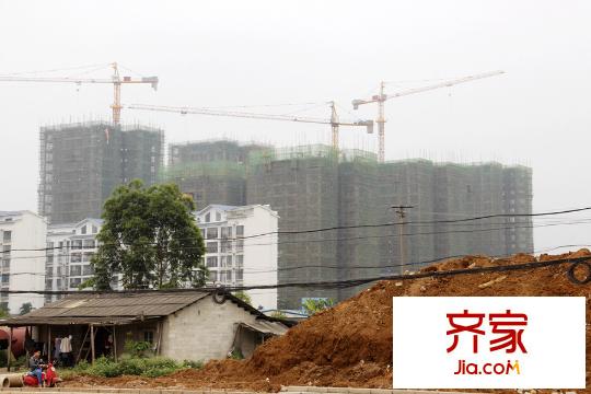 八桂鳳凰城鳳錦園工程進(jìn)度(2015-3)