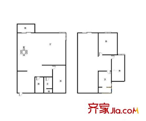 中鼎溫馨家園 3室 戶型圖