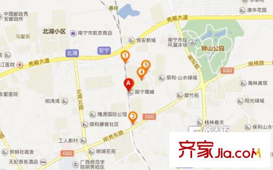 振寧翠峰交通圖