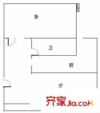 振寧翠峰 1室 戶型圖
