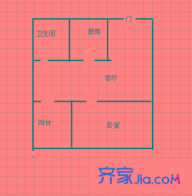 振寧翠峰 1室 戶型圖