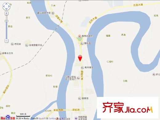 月畔灣別墅交通圖