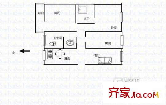 廣西科技出版社宿舍戶型圖402084815800 3室2廳2衛(wèi)1廚