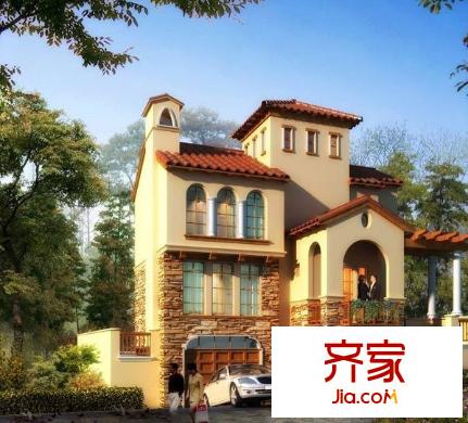 大自然獨(dú)棟別墅外景圖 7