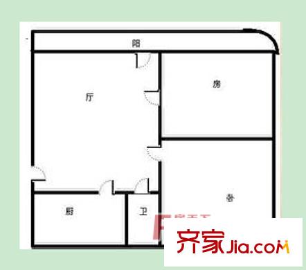區(qū)醫(yī)院星湖門診部宿舍戶型圖3 
