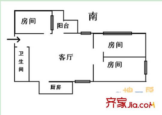 區(qū)醫(yī)院星湖門診部宿舍戶型圖4 