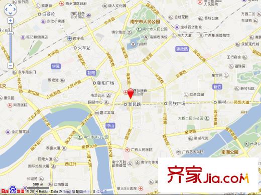 區(qū)政府新民路宿舍區(qū)交通圖 