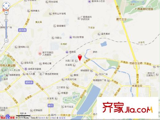 南寧地質(zhì)勘查院長湖路生活區(qū)交通圖  