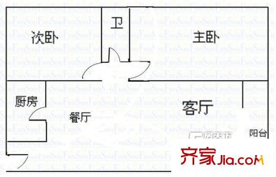 開關(guān)廠生活區(qū)戶型圖開關(guān)廠宿舍2室1廳1衛(wèi) 2室1廳1衛(wèi)1廚