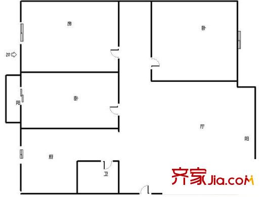 元亨園 3室 戶型圖