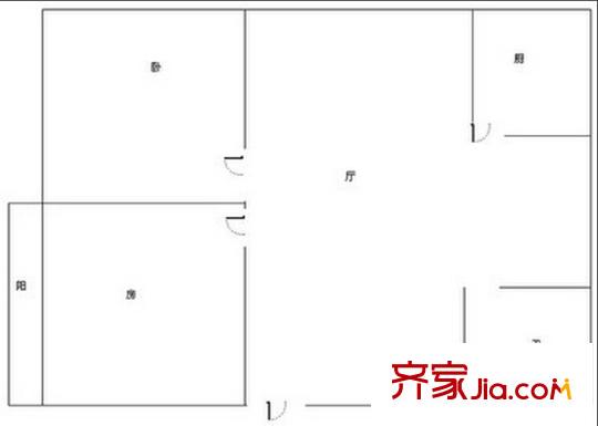 綠化處新竹生活區(qū)戶型圖4 2室2廳1衛(wèi)1廚