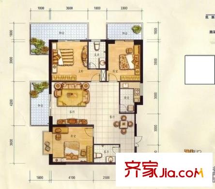 金祿大廈 1室 戶型圖