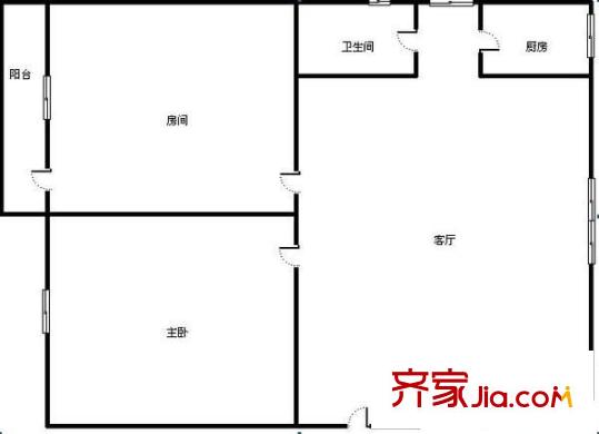 博物館宿舍 2室 戶型圖