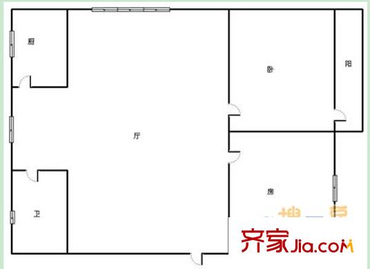 北際路構(gòu)建宿舍戶型圖1 2室2廳1衛(wèi)1廚