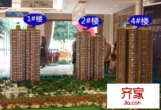 云星錢隆御景樓棟分布（攝于2014-5）