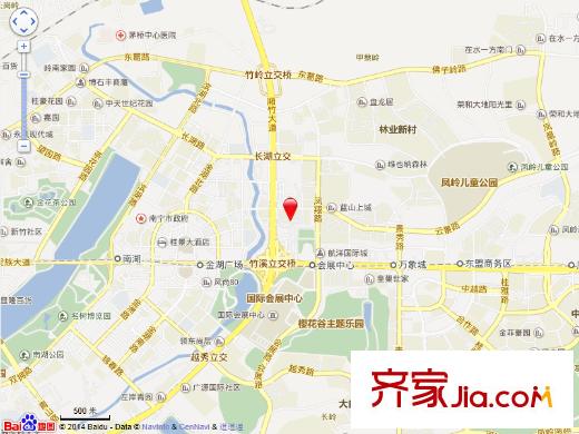 百花園小區(qū)交通圖