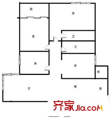 望湖苑 4室 戶型圖