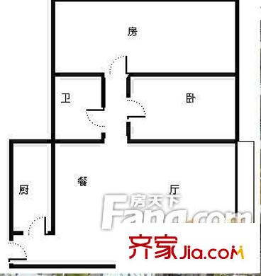 桂登商場住宅戶型圖桂登商住樓 2室 戶型圖 2室2廳1衛(wèi)1廚