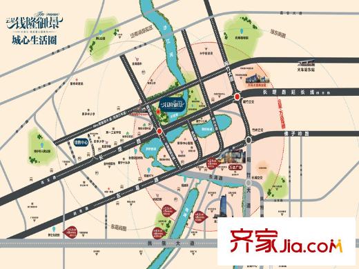 云星錢隆御景區(qū)域圖