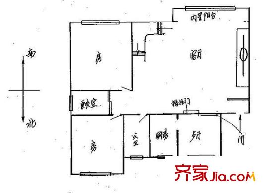 百花園小區(qū) 6室 戶型圖