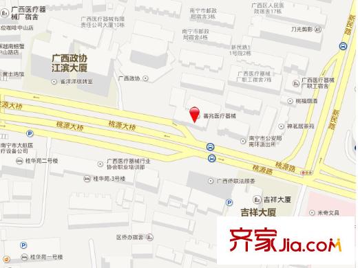 廣西國際經(jīng)濟技術合作公司宿舍交通圖