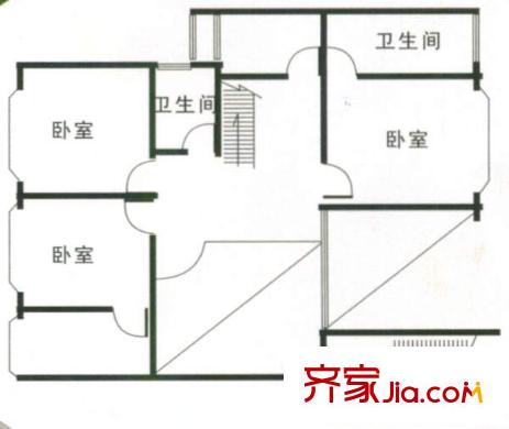 青秀花園戶型圖戶型圖 3室2廳2衛(wèi)1廚
